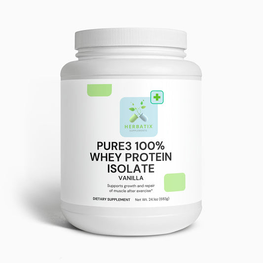 Pure3 100% Whey Protein Isolate (Vanilla)