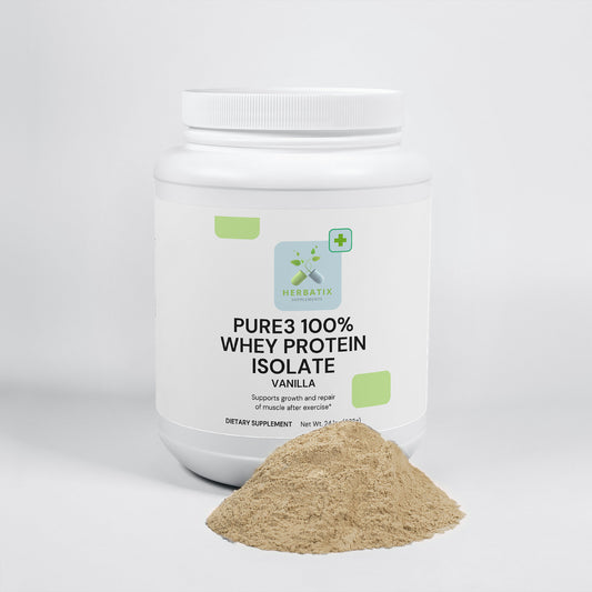Pure3 100% Whey Protein Isolate (Vanilla)